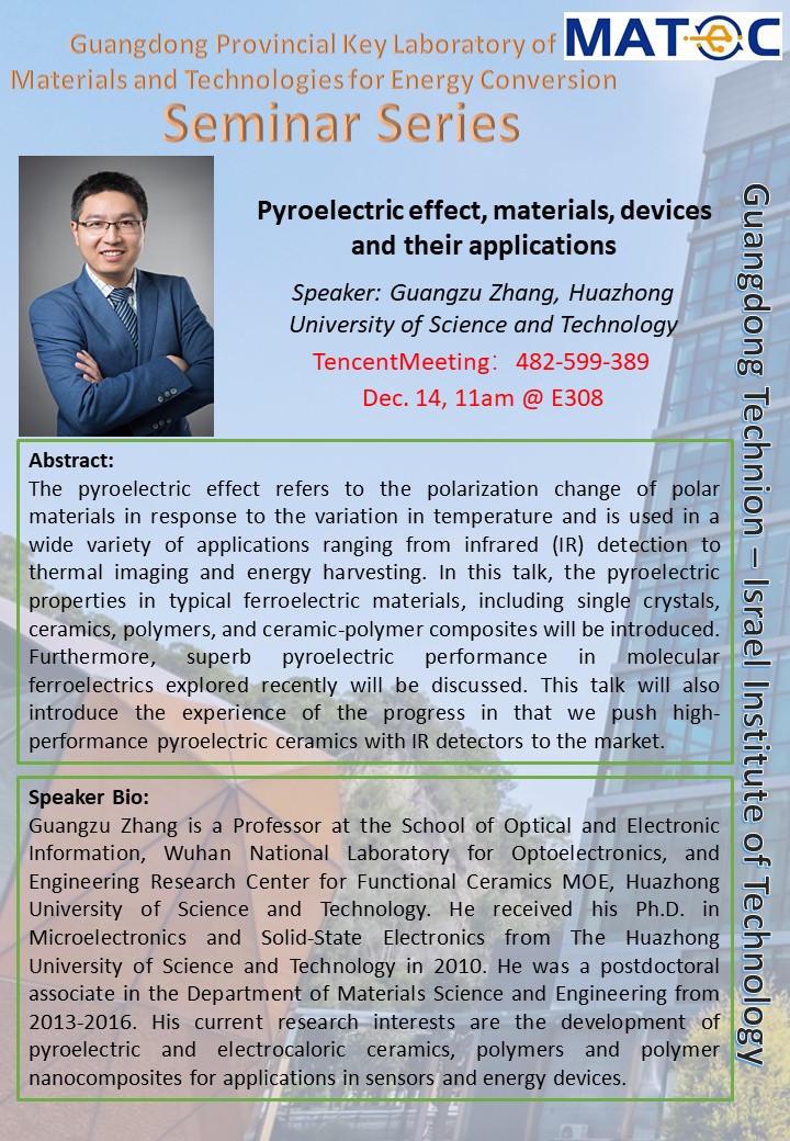 Pyroelectric effect, materials, devices and their applications ...